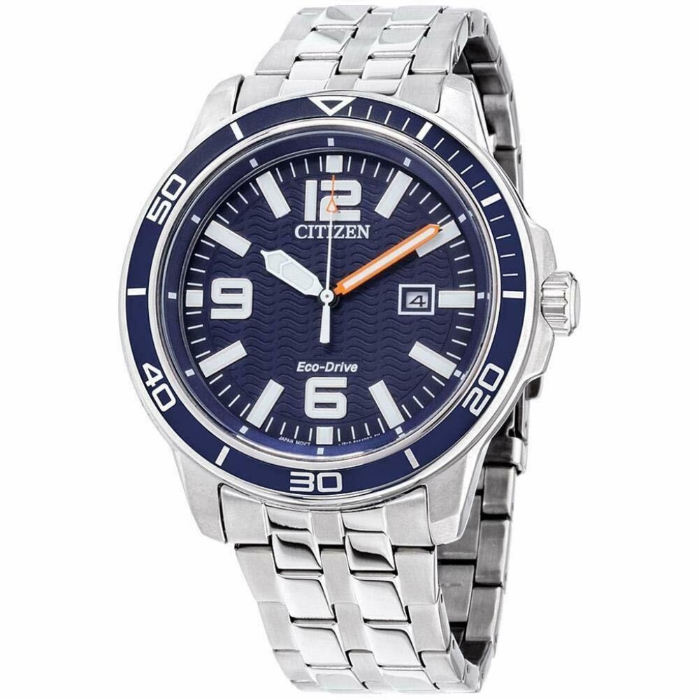 Sale! Citizen Brycen Blue Steel Watch! 44mm!
